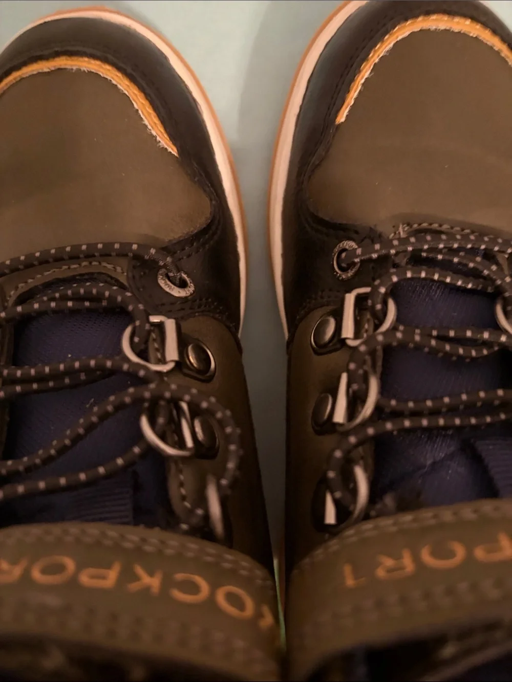 Rockport Kids Brown, Navy & Tan High-Top Boots